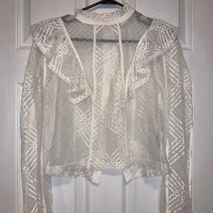 Delicate Lace Overshirt/blouse